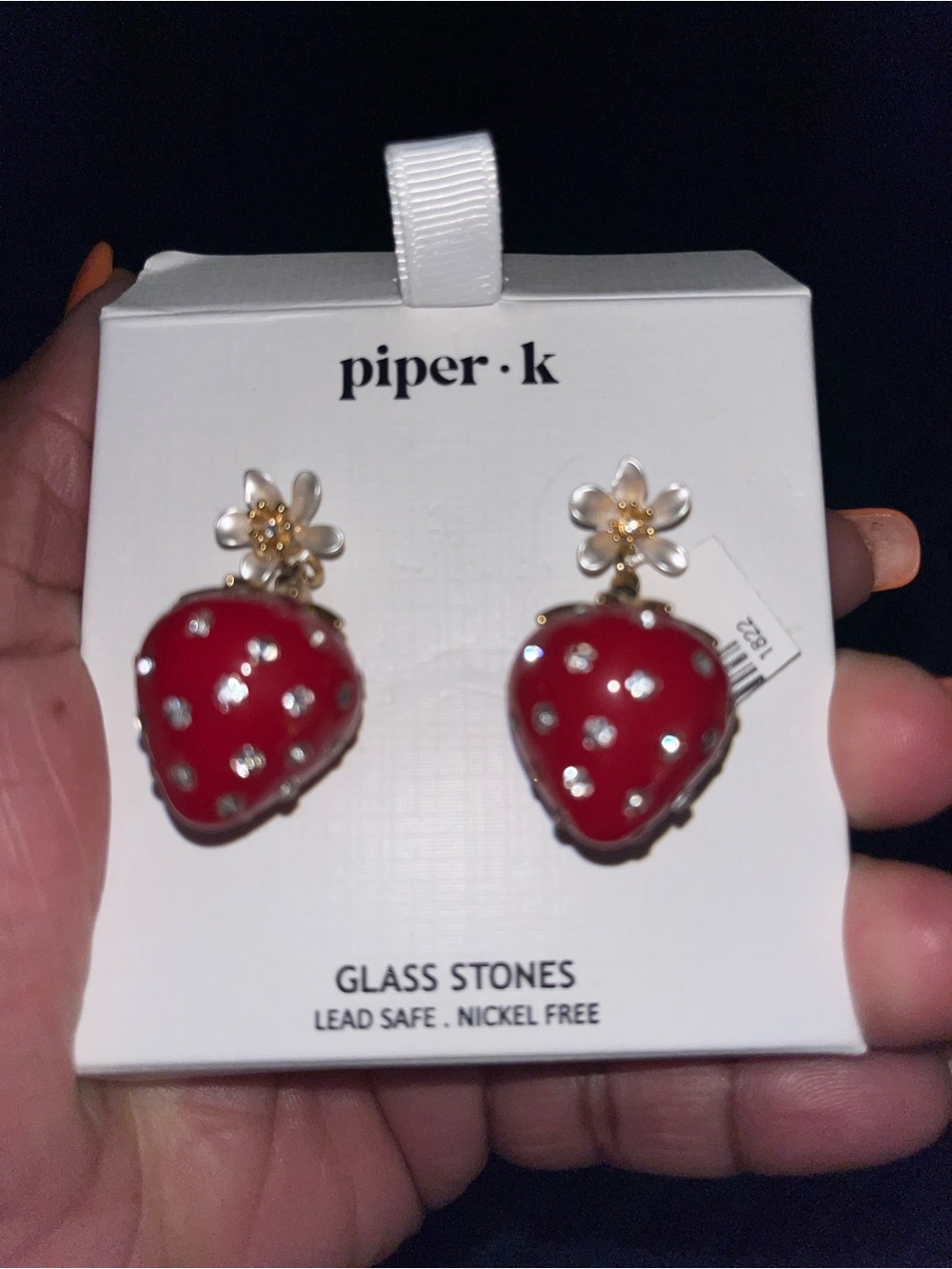 Piper Red Strawberry Earrings